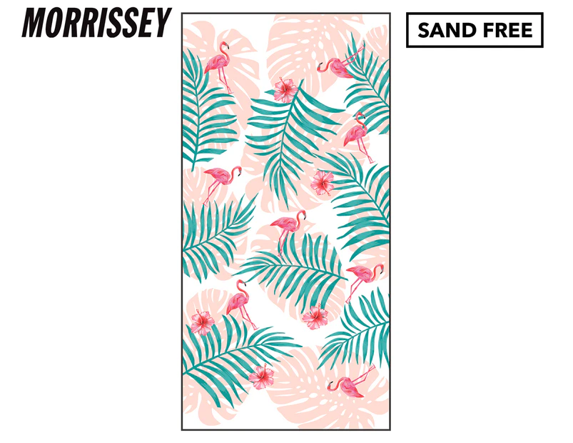 Morrissey Sand-Free Microfibre Beach Towel - Flamingo Paradise