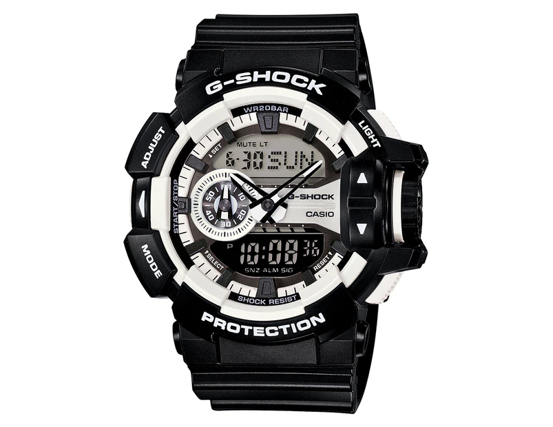 Casio G-Shock Duo Men's 52mm GA400-1A Watch - Black/White