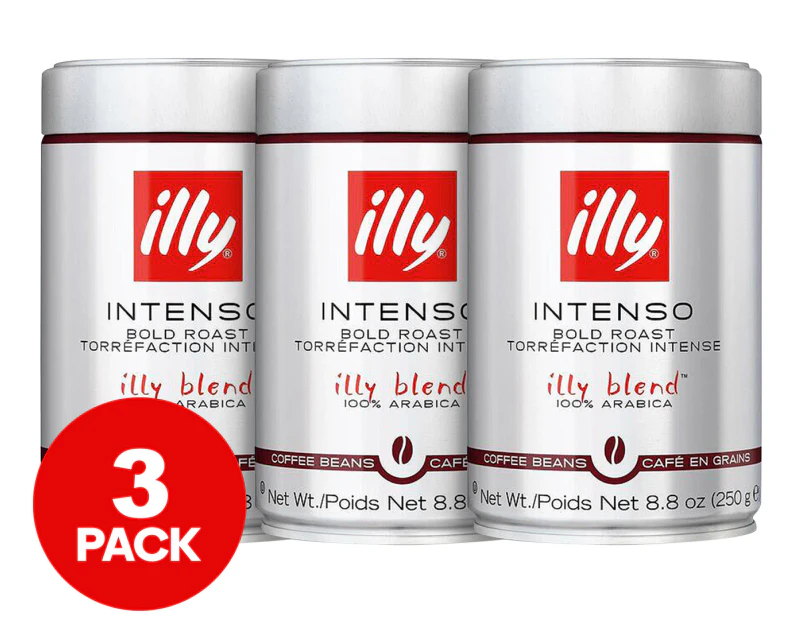 illy Intenso Bold Roast Ground Espresso Coffee, Dark Roast 8.8oz - Pack of  2 