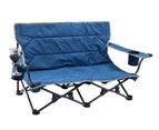 2x OZtrail Festival Twin Folding Chair Camping Picnic Beach Low Camping Portable