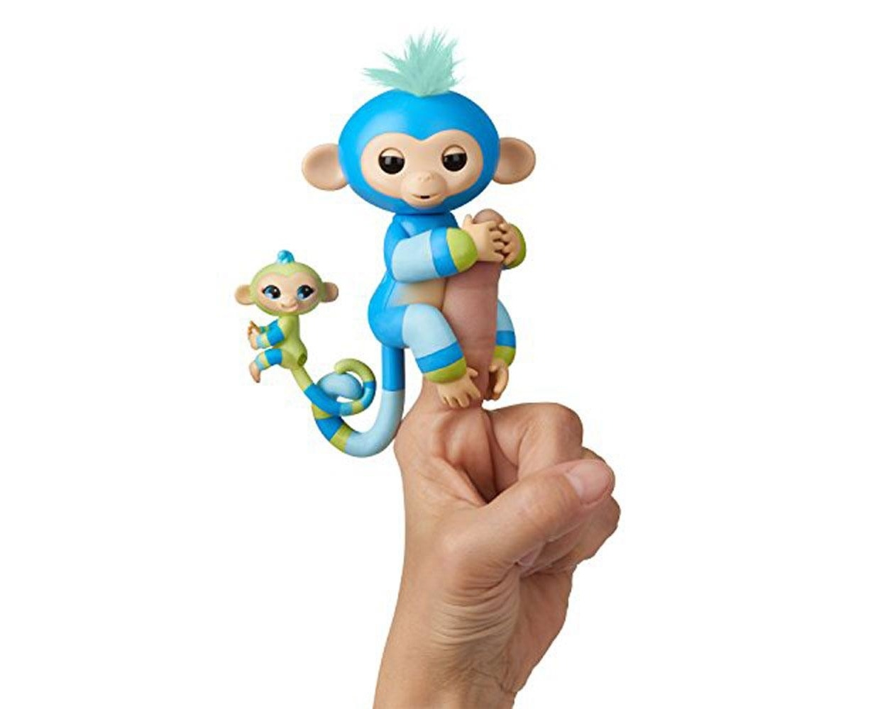 5. Fingerlings - Interactive Baby Monkey - Kingsley (Brown with Blue Hair) - wide 9