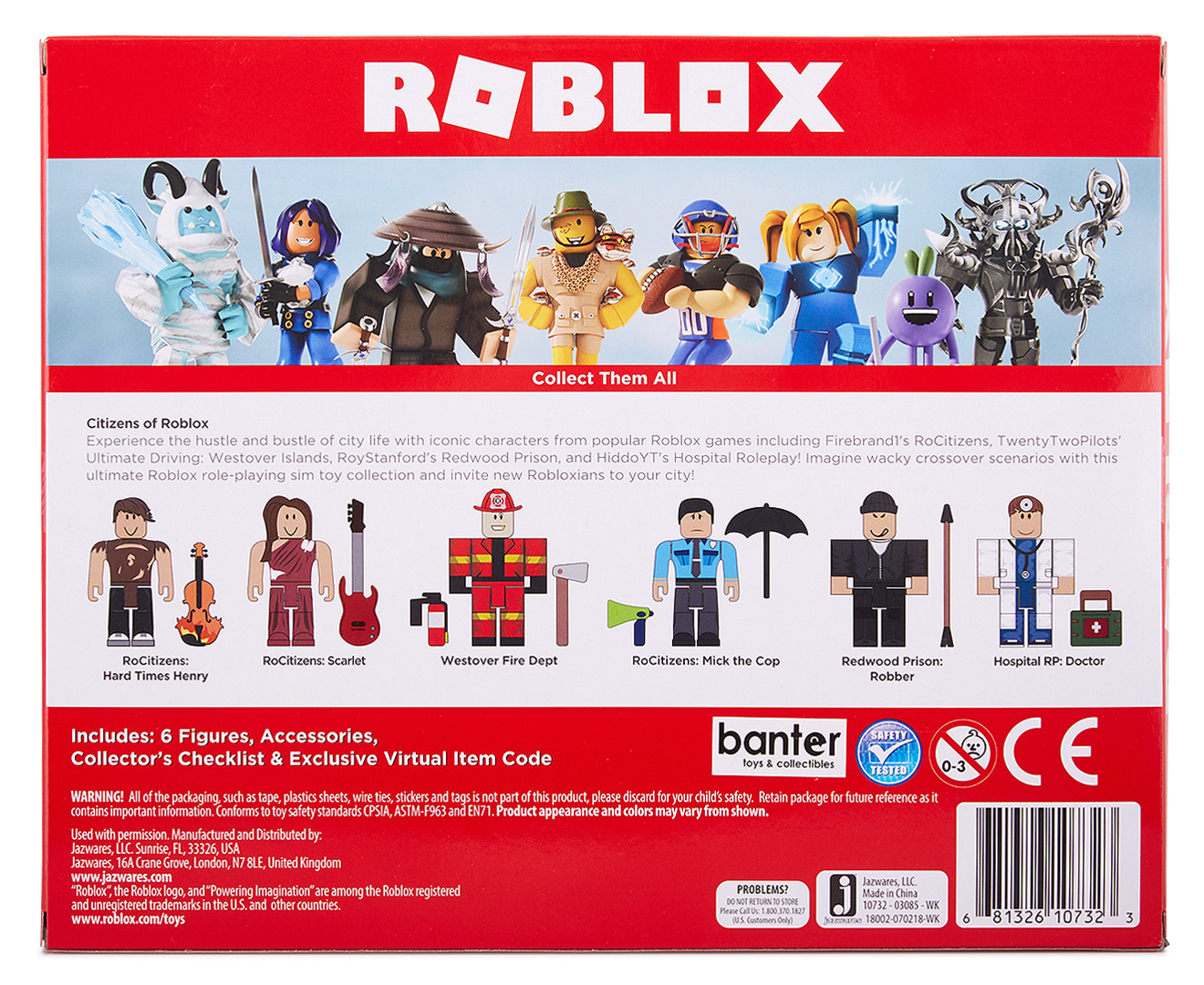 Legends Of Roblox 6 Figure Multipack Mystery Figure Blind Box