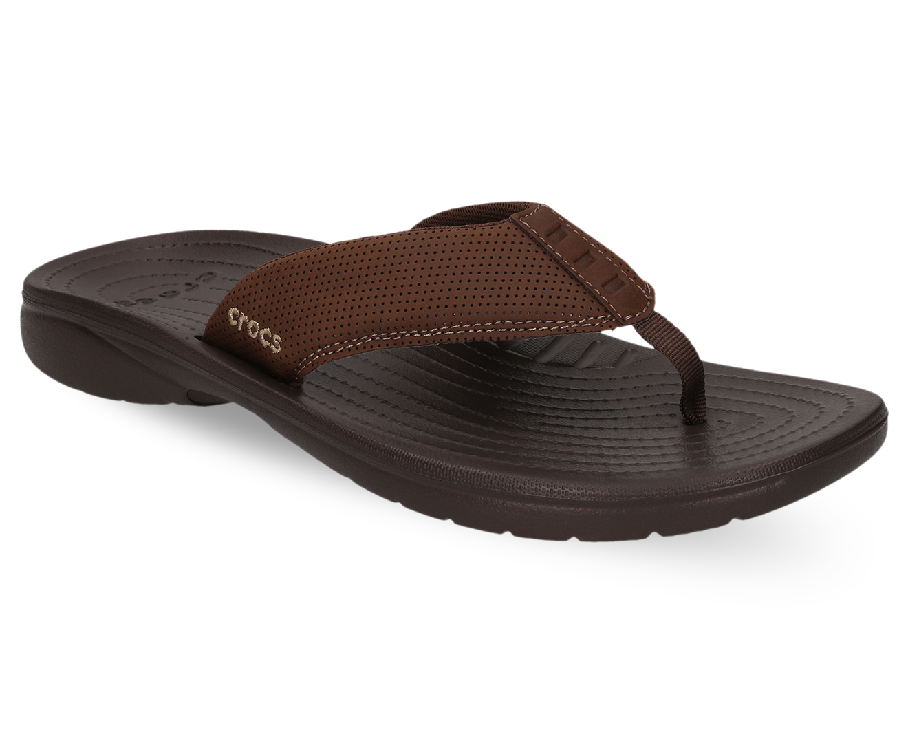 Crocs Men's Bogota Flip Flop - Espresso | Catch.com.au