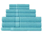 100% Combed Cotton 7 Pieces Bath Sheet Set Turqouise