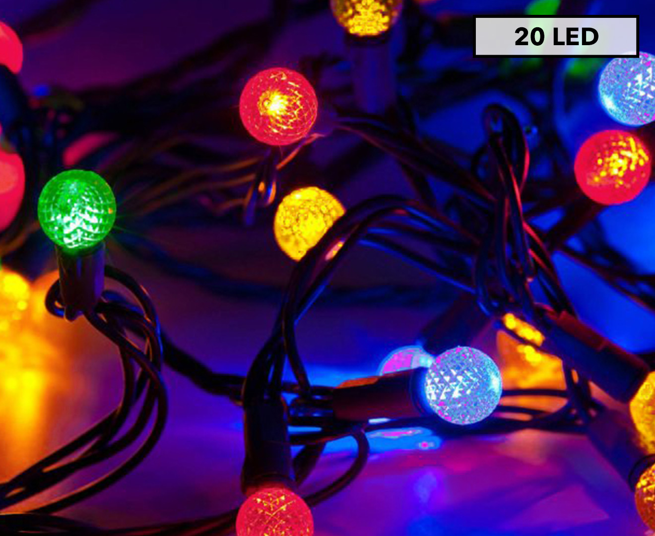 20LED Solar Christmas Lights 5.8m Catch.co.nz