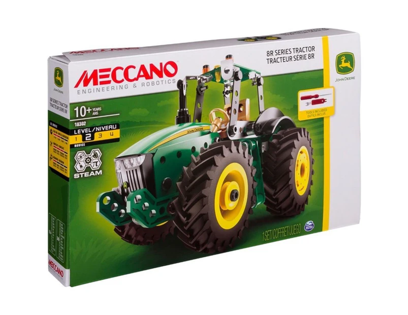 Meccano John Deere 8R Series Tractor Model Building Set