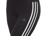 Adidas Women's Designed 2 Move Climalite 3-Stripe 3/4 Tight - Black/White