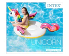 Intex 1.98m x 1.40m Enchanted Unicorn Swimming Pool/ Beach Inflatable Ride On