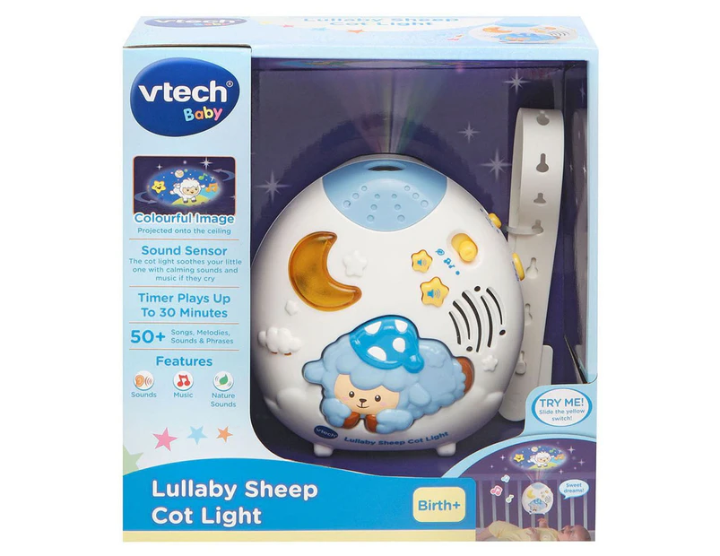 VTech Lullaby Sheep Cot Night Light - Light Blue