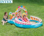 Intex 295x191cm Candy Zone Play Center Kids Inflatable Swimming Pool w/Slide 3y+