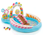 Intex 295x191cm Candy Zone Play Center Kids Inflatable Swimming Pool w/Slide 3y+