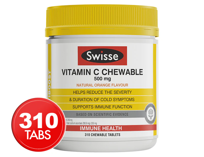 Swisse Ultiboost Vitamin C Chewable 310 Tabs