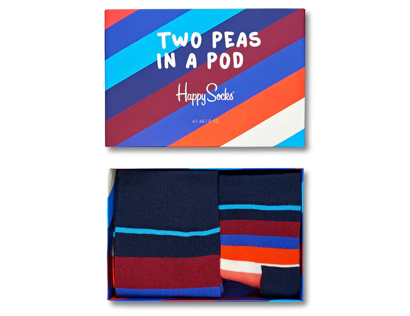 Happy Socks Adult/Kids Two Peas In A Pod Sock Gift Box - Multi