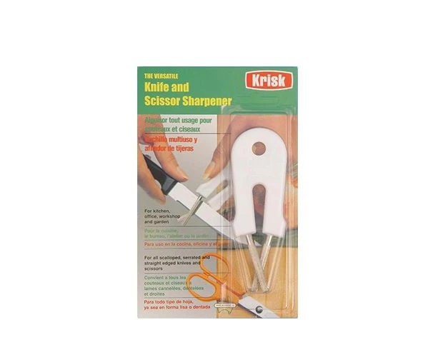 Krisk Knife & Scissor Sharpener - White