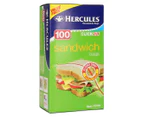 3 x 300pc Hercules Click Zip Resealable Sandwich Bag 18x16.5cm Food Storage BPA Free