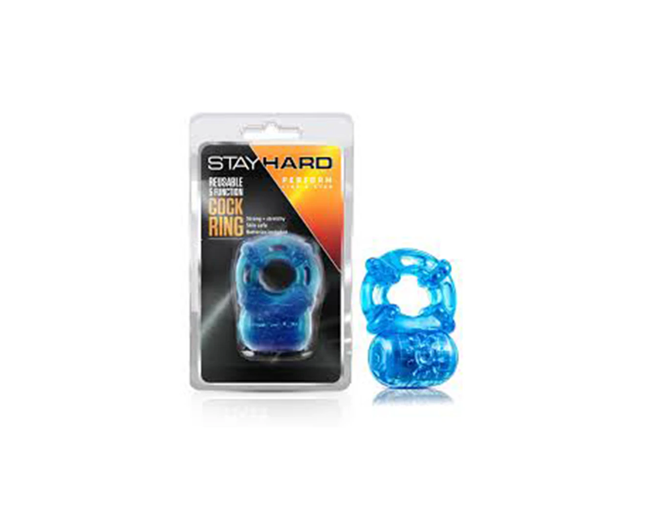 Stay Hard Reusable 5 Function Cock Ring