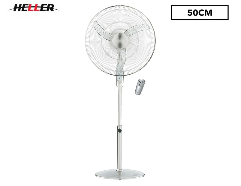 Heller 50cm Pedestal Fan - Chrome 