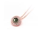 Angelic Pendant Necklace with Swarovski Black Diamond Crystals Rose Gold Plated 2