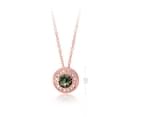 Angelic Pendant Necklace with Swarovski Black Diamond Crystals Rose Gold Plated 3