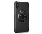 For iPhone XS Max Cover,Dropproof Protective Ring Holder Mobile Phone Case,Black
