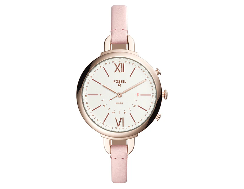 Fossil Women's 41mm Q Annette Stainless Steel Smart Watch - Pink