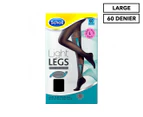 Scholl Light Legs 60 Denier Size Large Compression Tights - Black