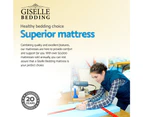 Giselle Bed Mattress KING Full Size Super Firm Pocket Spring Foam 24CM