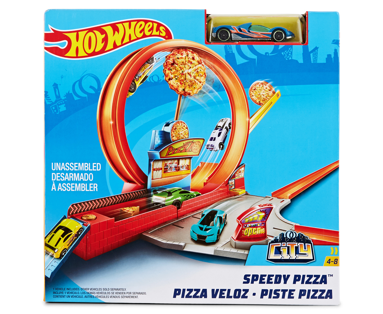 hot wheels speedy pizza playset