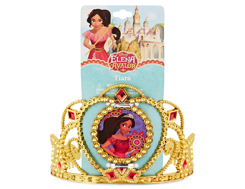 Disney Princess Elena Of Avalor Tiara - Gold/Red