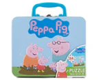 Peppa Pig Lunch Tin Box w/ 24-Piece Puzzle