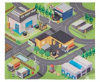 Auto Service City Playmat w/ Friction Car - Multi