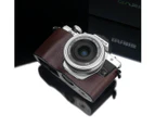 Gariz XS-CHEM10IIBR Camera Half Case Brown for for Olympus E-M10II Mark II