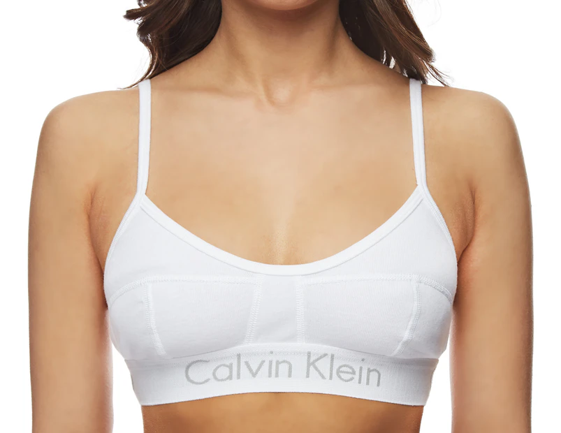 Calvin Klein Women's Unlined Bralette - White