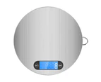 5Kg Stainless Steel Electronic Kitchen Scale 1G Graduation Blue Backlit Lcd 5000G