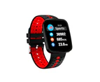 Bluetooth V4.0 Smart Watch 0.96" Oled Heart Rate Blood Pressure Ip67 Red