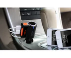 Bluetooth V2.0 Fm Transmitter Dual Usb Car Lighter Charger Extender Bc09