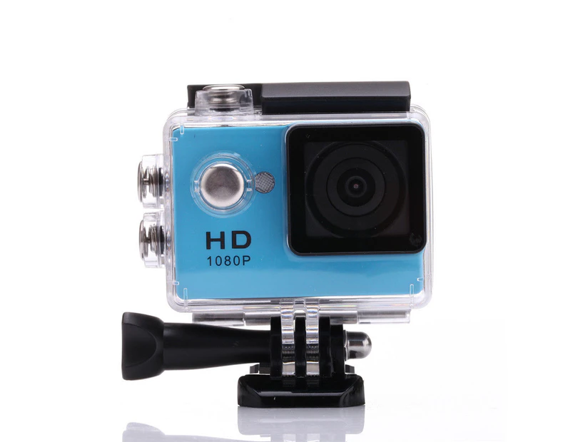 1080P Full Hd Sports Camera 30M Waterproof Loop Rec A9 Action Camera - Blue