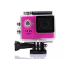 1080P Full Hd Sports Camera 30M Waterproof Loop Rec A9 Action Camera - Pink