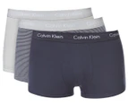 Calvin Klein Men's Low Rise Trunk 3-Pack - Grey/Multi
