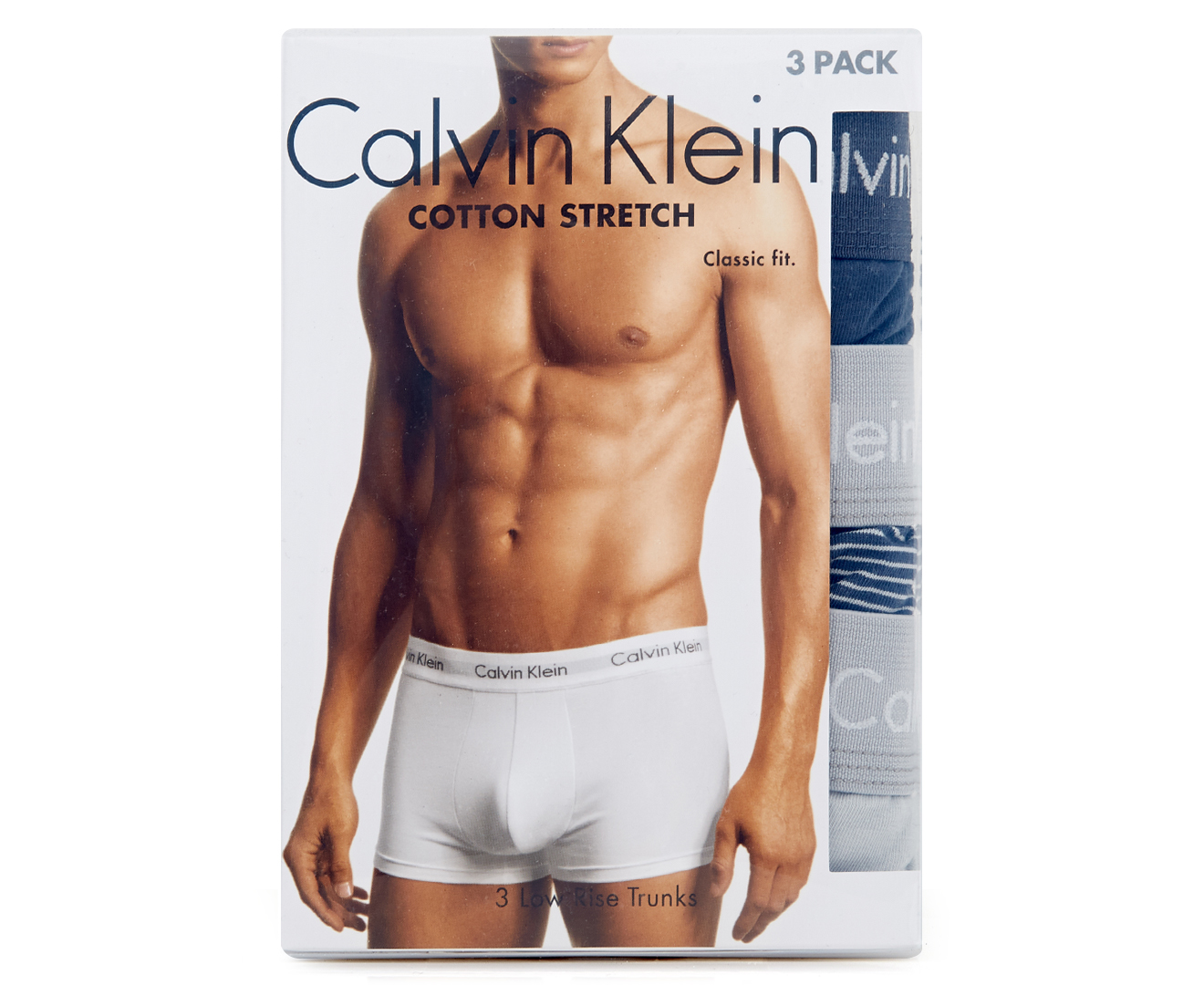 Calvin Klein Mens Low Rise Trunk 3 Pack Greymulti Nz 