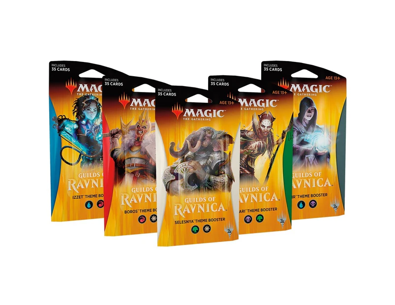 Magic the Gathering MTG Guilds of Ravnica Themed Booster Set of 5