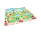 XXL 3x1.8m 20mm Thick Double Sided Baby Play Mat Animal Orchard & Alphabet Patterns