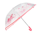 Drizzles Childrens/Kids Unicorn Umbrella (Pink) - UM330
