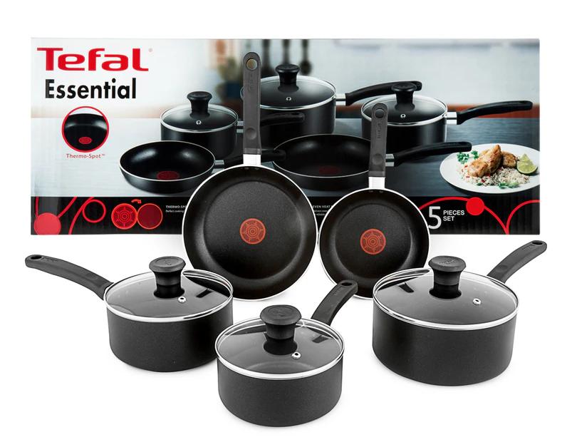 Tefal Essential Non-Stick 5-Piece Cookware Set