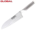 Global 18cm Santoku Fluted Knife 1