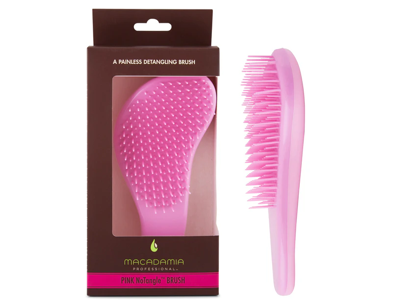 Macadamia Professional No Tangle Brush - Pink