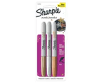 Sharpie Metallic Fine-Tip Permanent Markers 3-Pack - Gold/Silver/Bronze