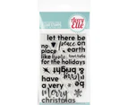 Avery Elle Clear Stamp Set 4"X6"-Corner Sentiments-Holiday