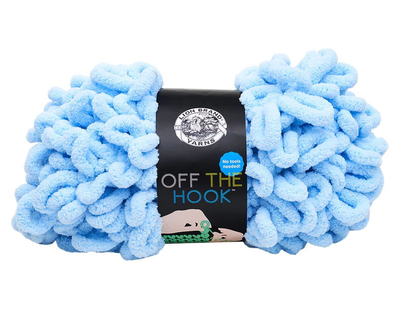 Lion Brand Yarn Off The Hook-Made In Blue