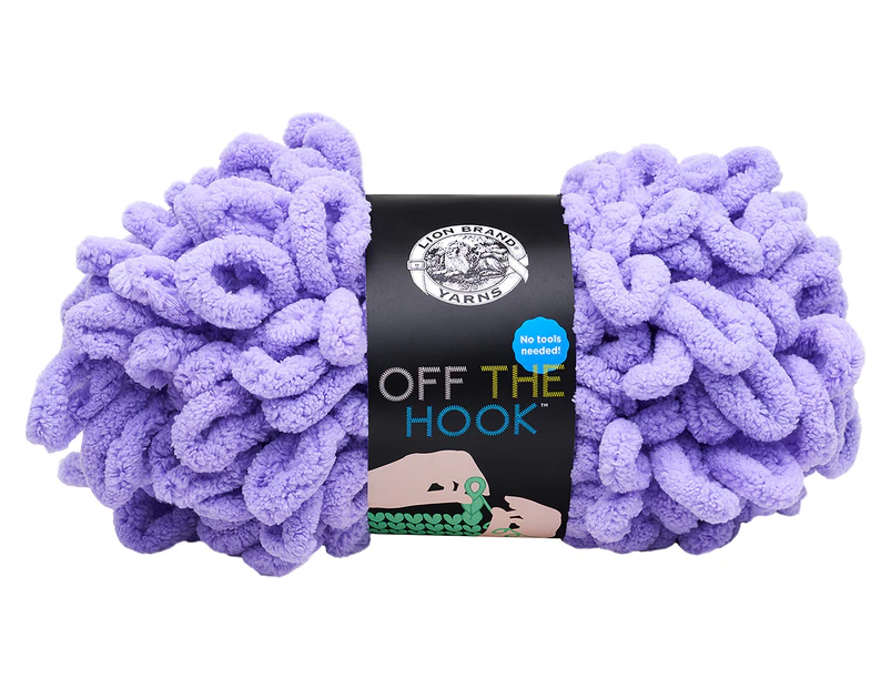 Lion Brand Yarn Off The Hook-Purple Flower